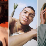 A collage of women previously linked to Kylian Mbappé, including Alicia Aylies and Ines Rau.