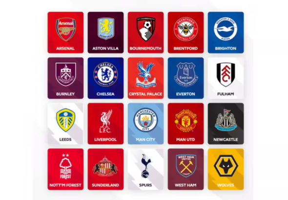 2025/26 Premier League stats infographic showing the top 5 goal scorers.